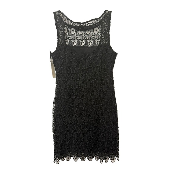 NWT BB Dakota Size 8 Black Lace Open Back Sleeveless Dress Special Occasion - Picture 6 of 11